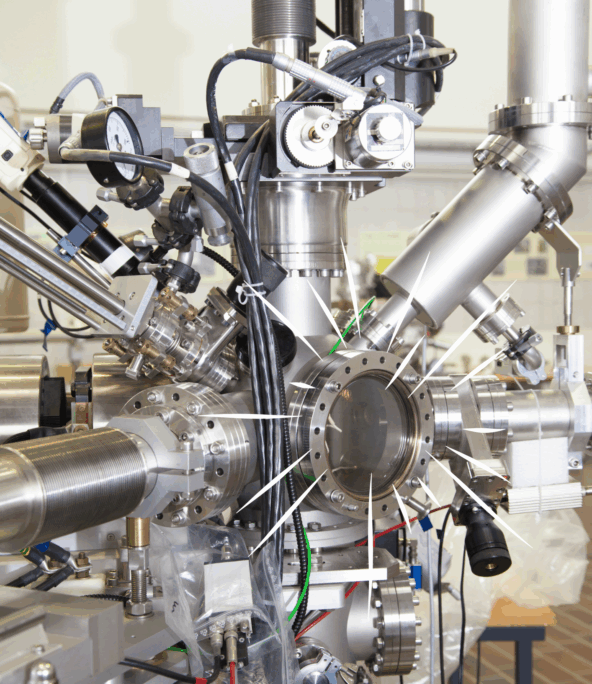 Une partie d'un cyclotron,.