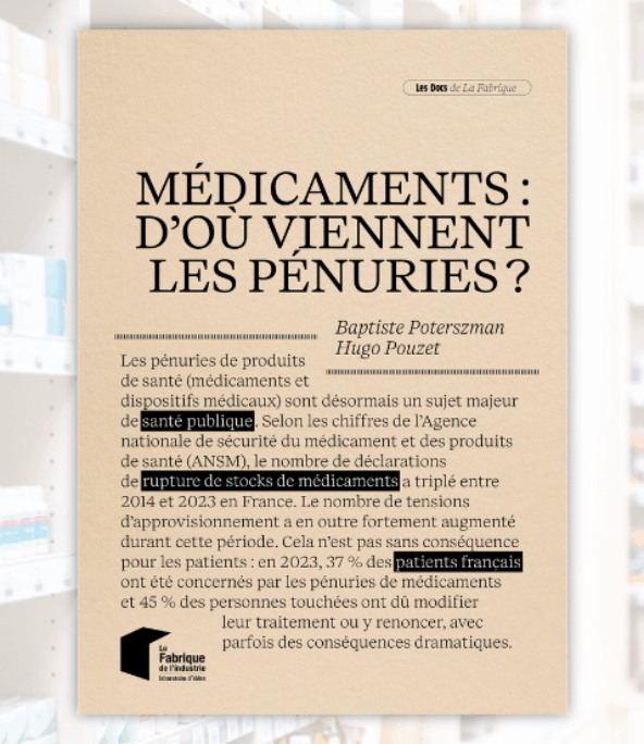 Couverture du Doc Médicaments : d'où viennent les pénuries ?