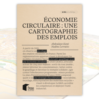 Couverture - Économie circulaire : une cartographie des emplois