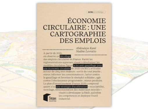 Couverture - Économie circulaire : une cartographie des emplois