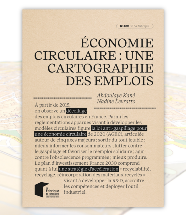 Couverture - Économie circulaire : une cartographie des emplois