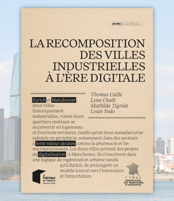Page de présentation de l'ouvrage. La recompositions des villes industrielles à l'ère digitale